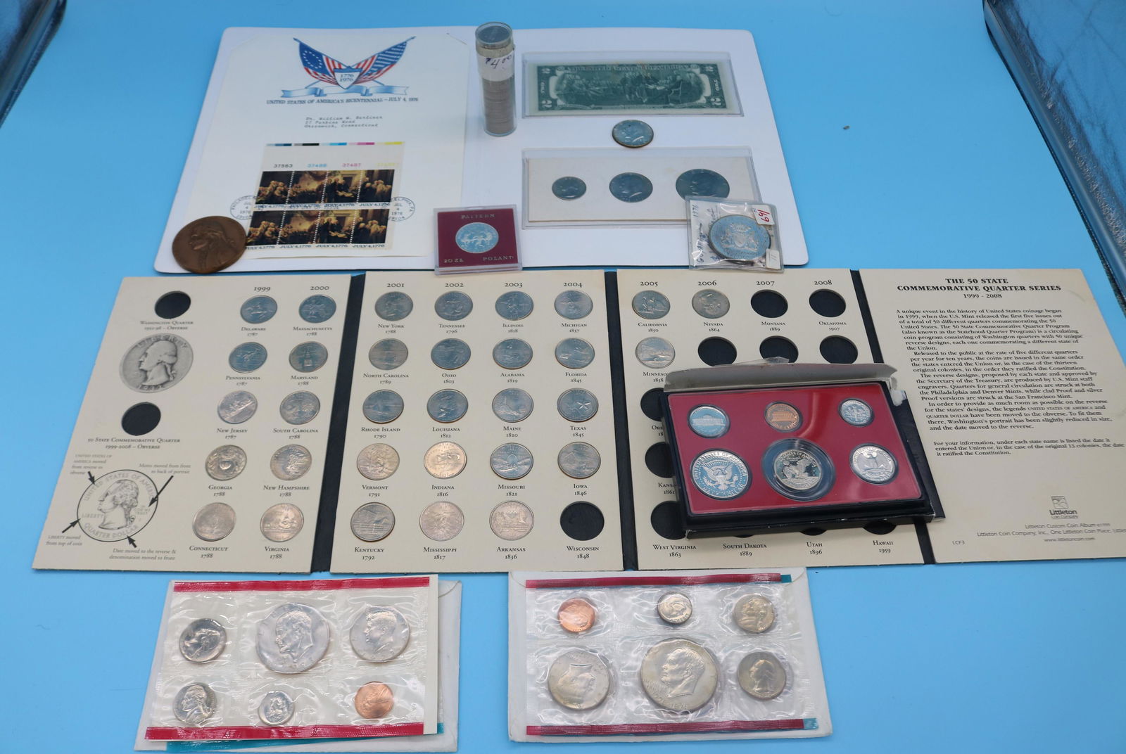 LOT OF MISC. COINS, 1973 MINT SET P&D, (1 of 11)