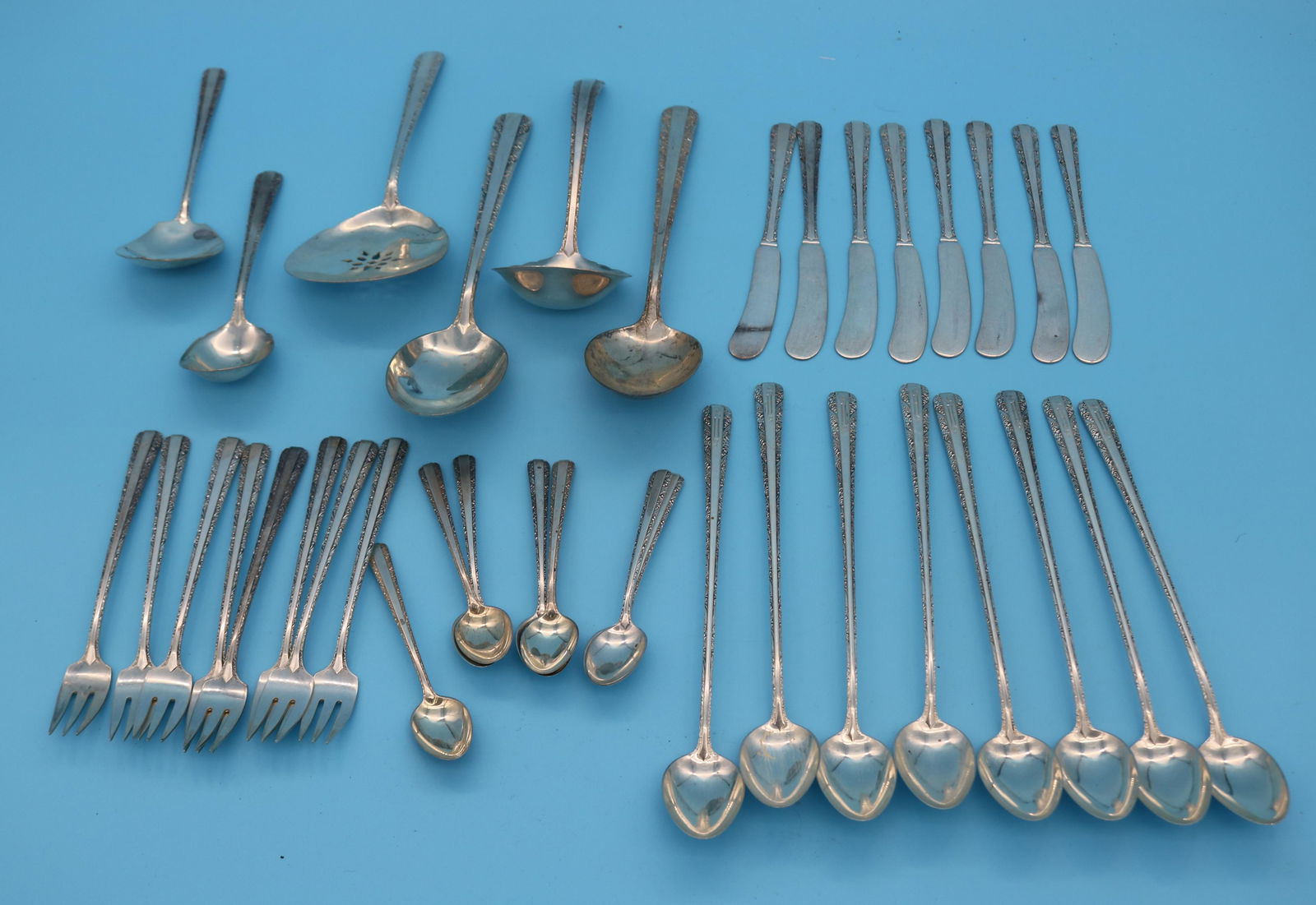 37 PC. TOWLE STERLING PARTIAL FLATWARE SET, (1 of 1)