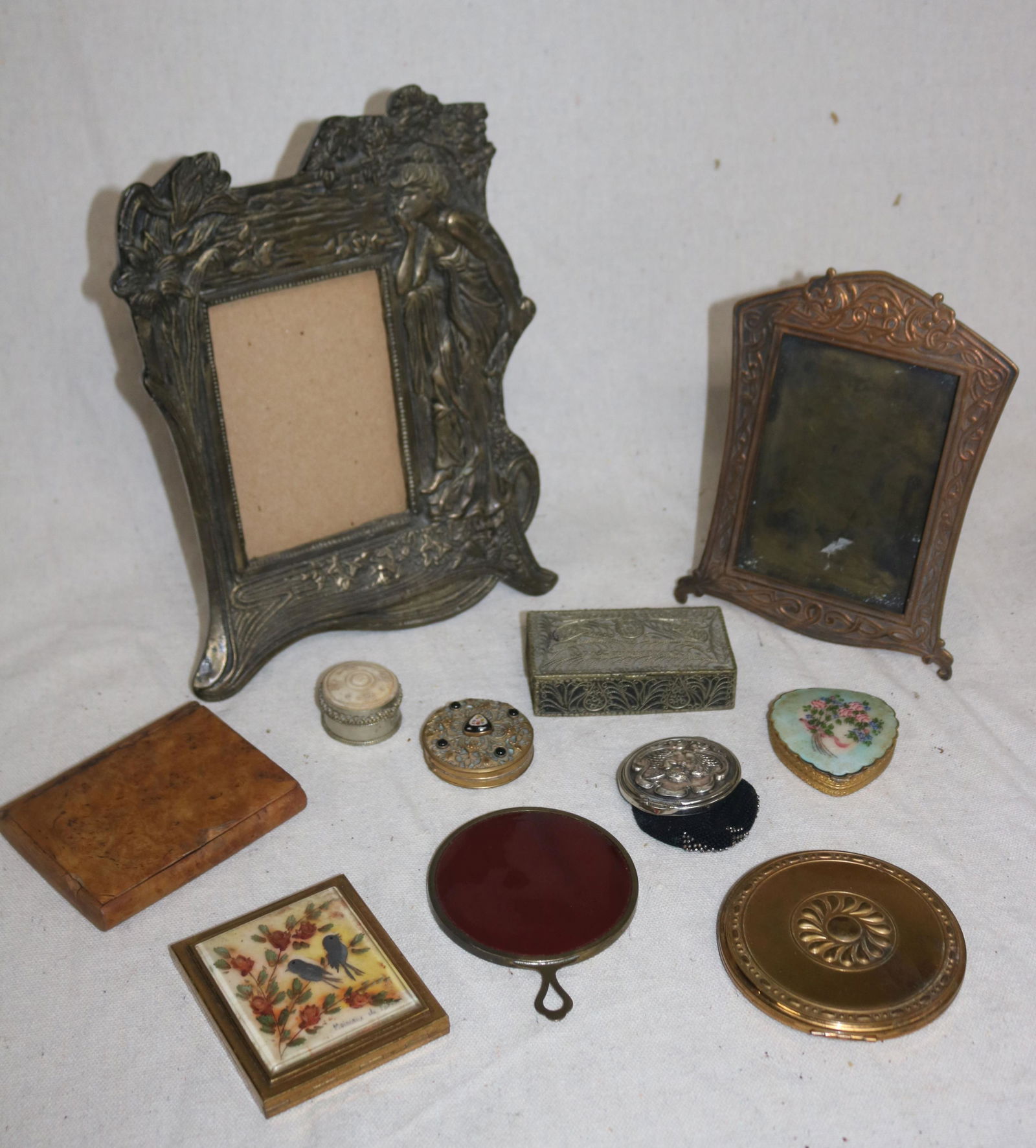 11 PCS. LOT, 2 FRAMES 1 COPPER BY MARSHAL FIELDS, (1 of 5)