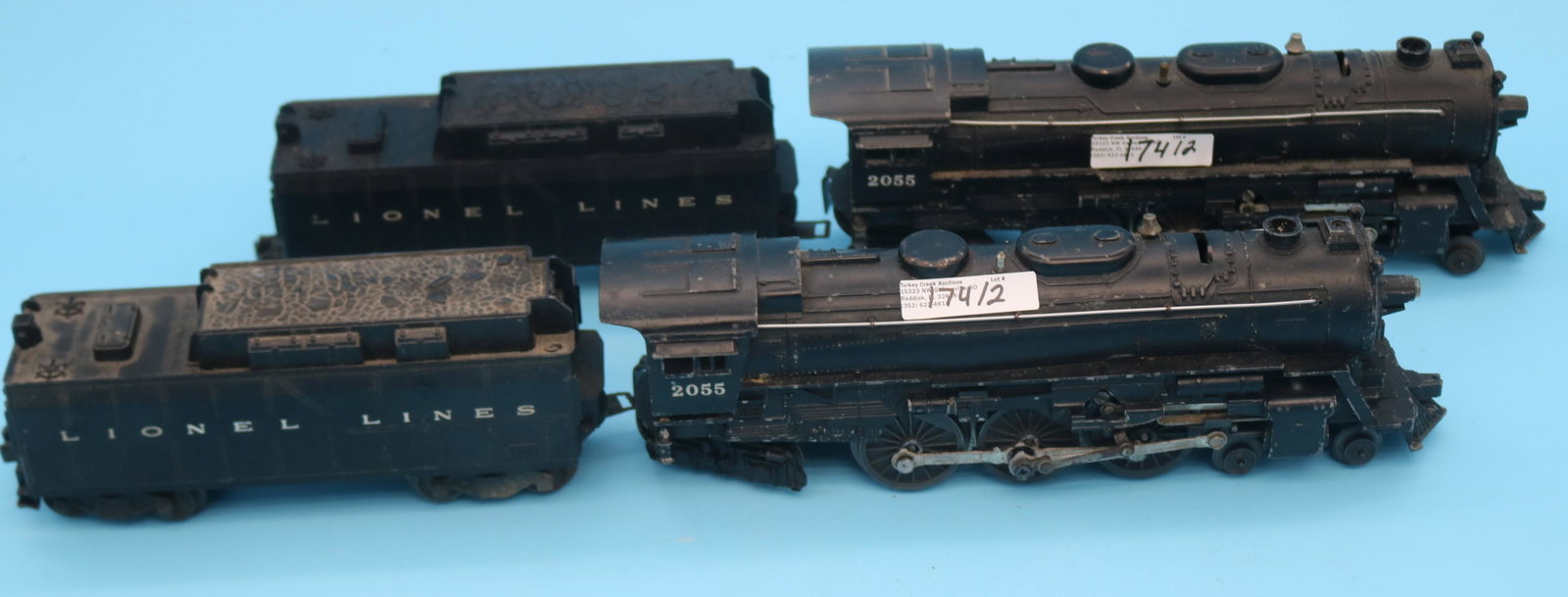 2 LIONEL LOCOMOTIVE & TENDERS, 4-6-4, ENGINES 3" (1 of 4)