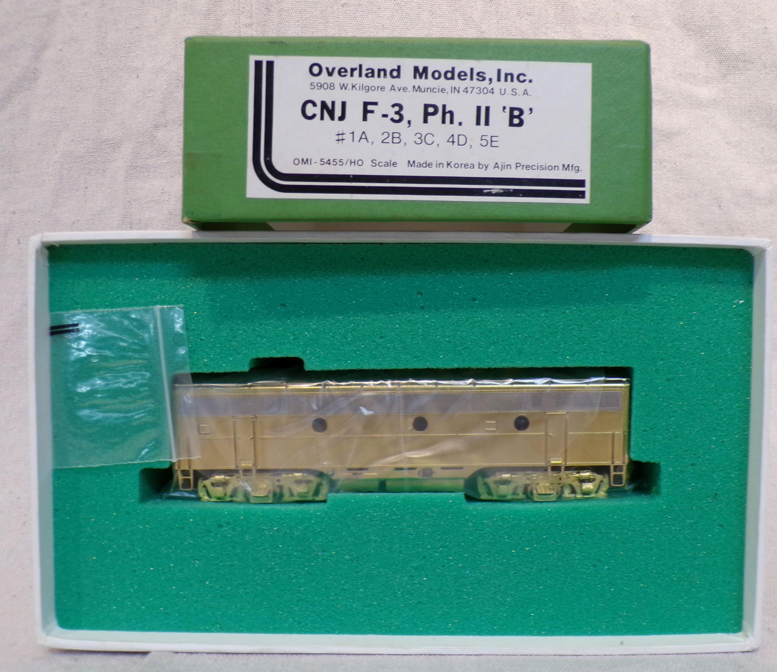 OVERLAND MODELS INC "BRASS" CNJ F-3 PH 11 "B" (1 of 3)