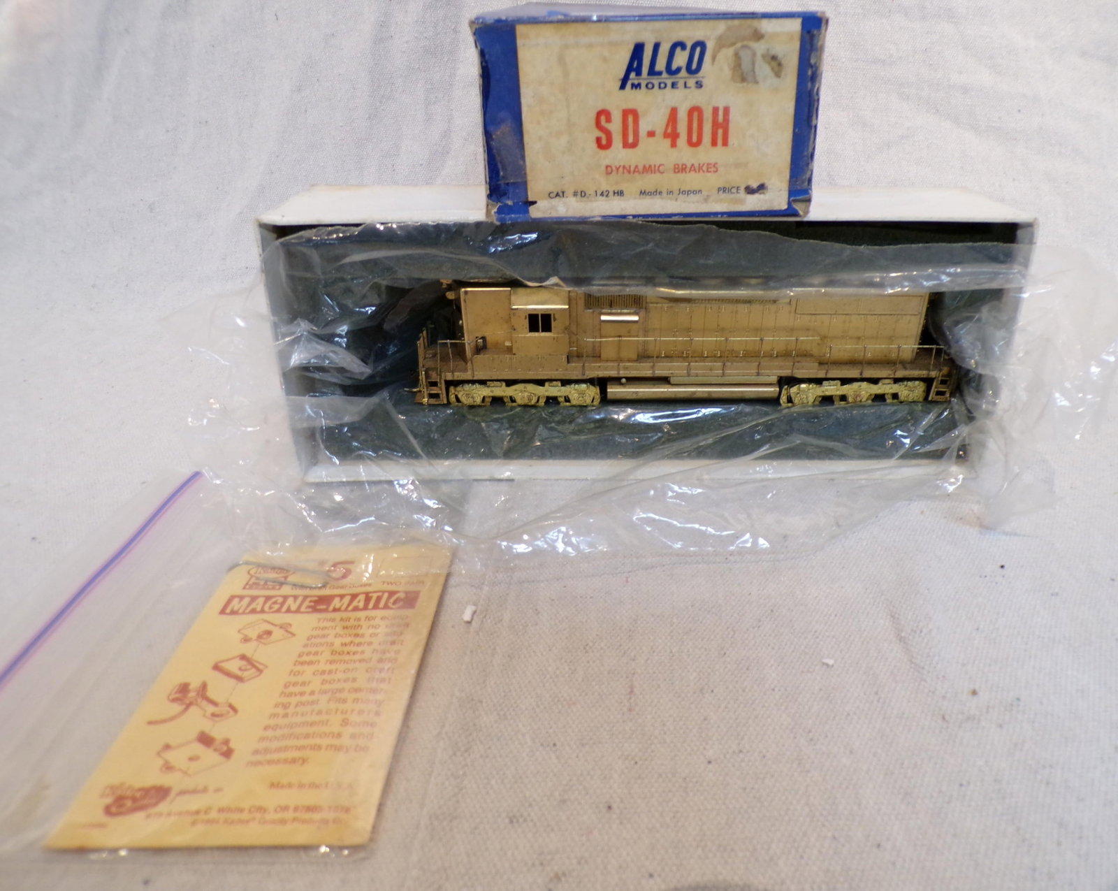 NEW ALCO SD-40H DYNAMIC BRAKES, BRASS LOCOMOTIVE: SEE PHOTOS