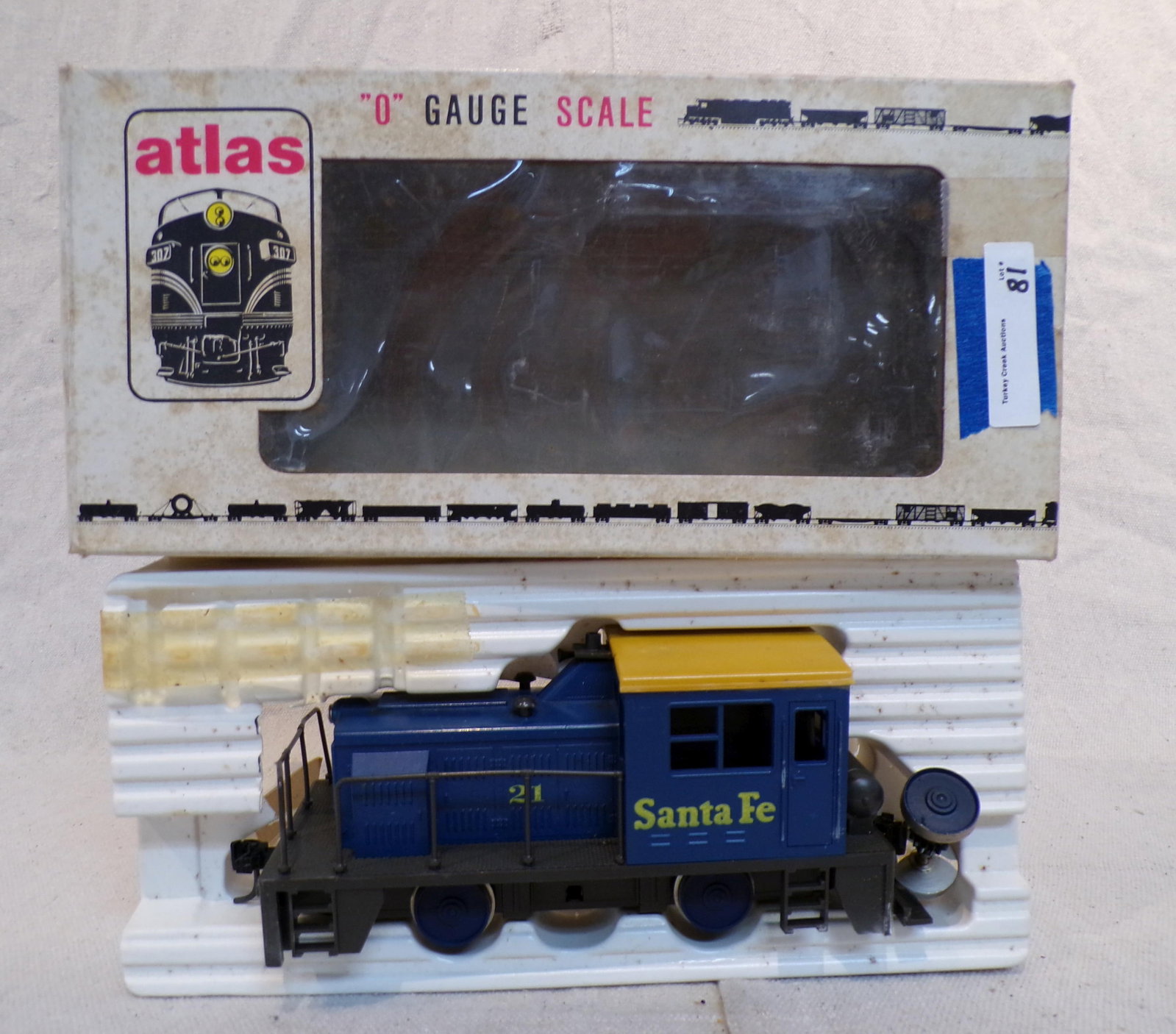 ATLAS "O" GAUGE WDT INDUSTRIAL SWITCHER, #6121: SANTA FE