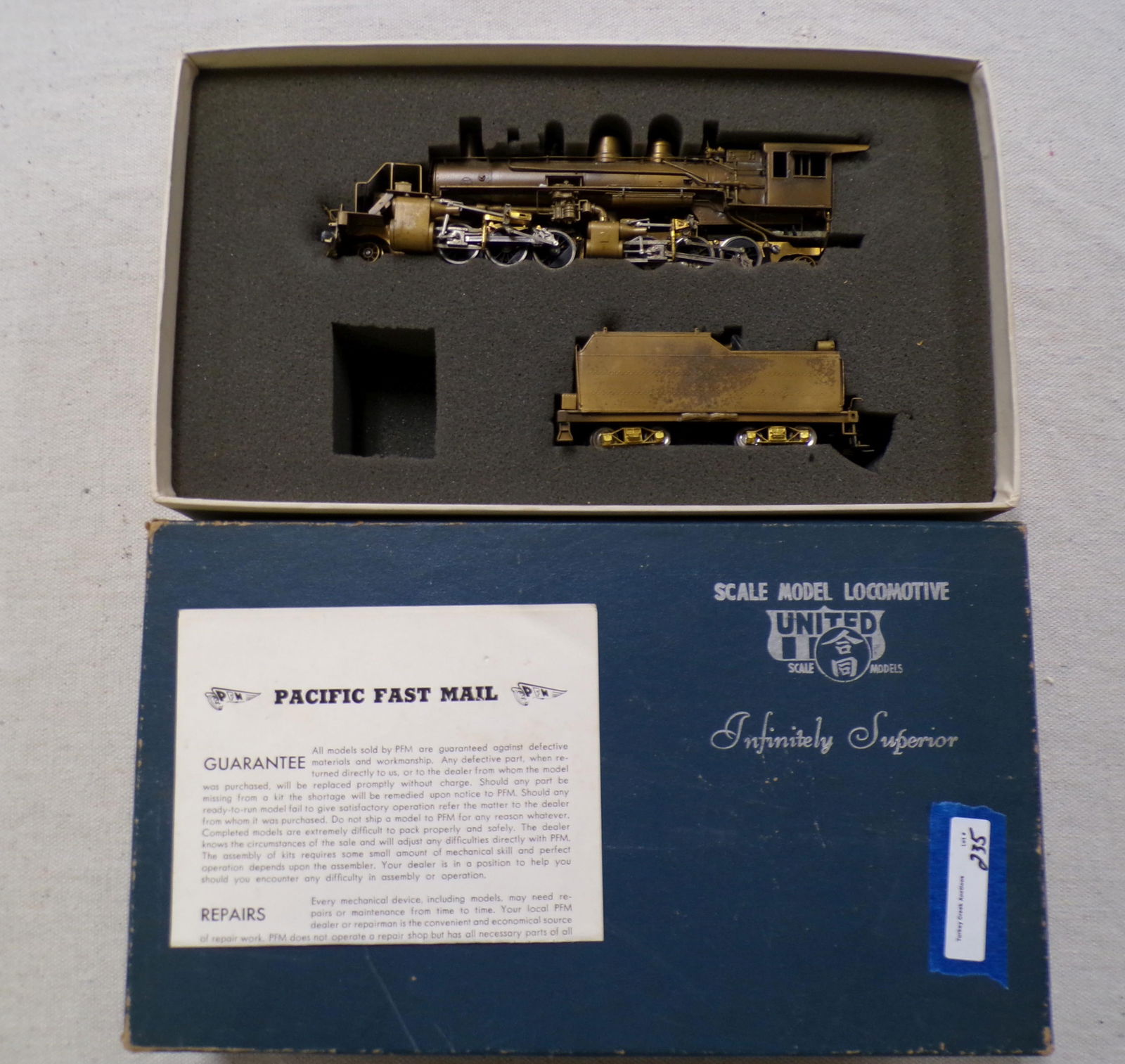 UNITED SCALE MODELS "SIERRA" R.R. 2-6-6-2 EX. (1 of 3)