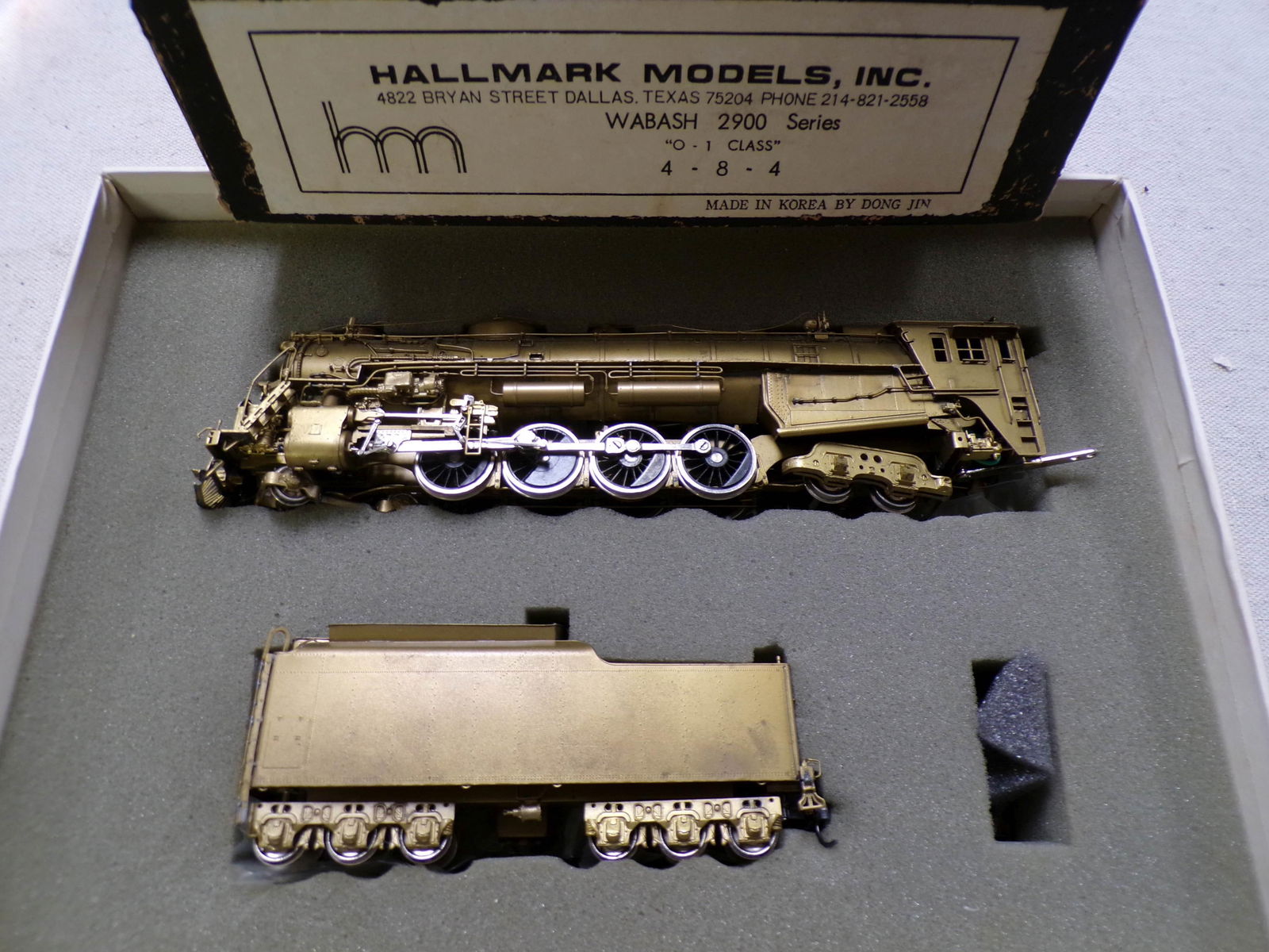 HALLMARK MODELS INC, "HO" SCALE, WABASH 2900 (1 of 3)