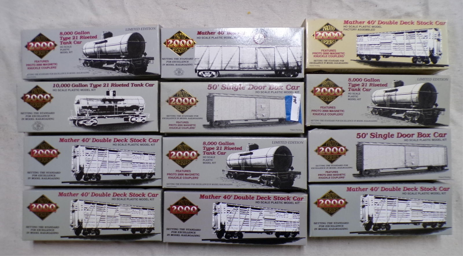 LARGE LOT 2000 PROTO SERIES "HO" ROLLING STOCK (1 of 4)