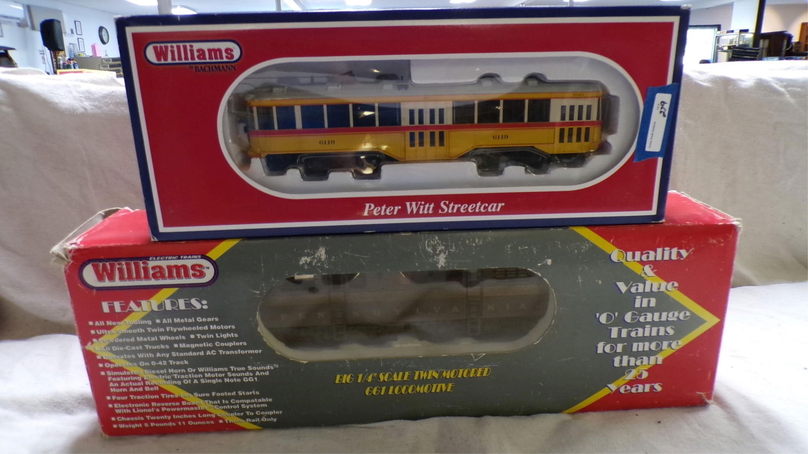 WILLIAMS "O" SCALE PETER WITH STREETCAR & "O" (1 of 2)