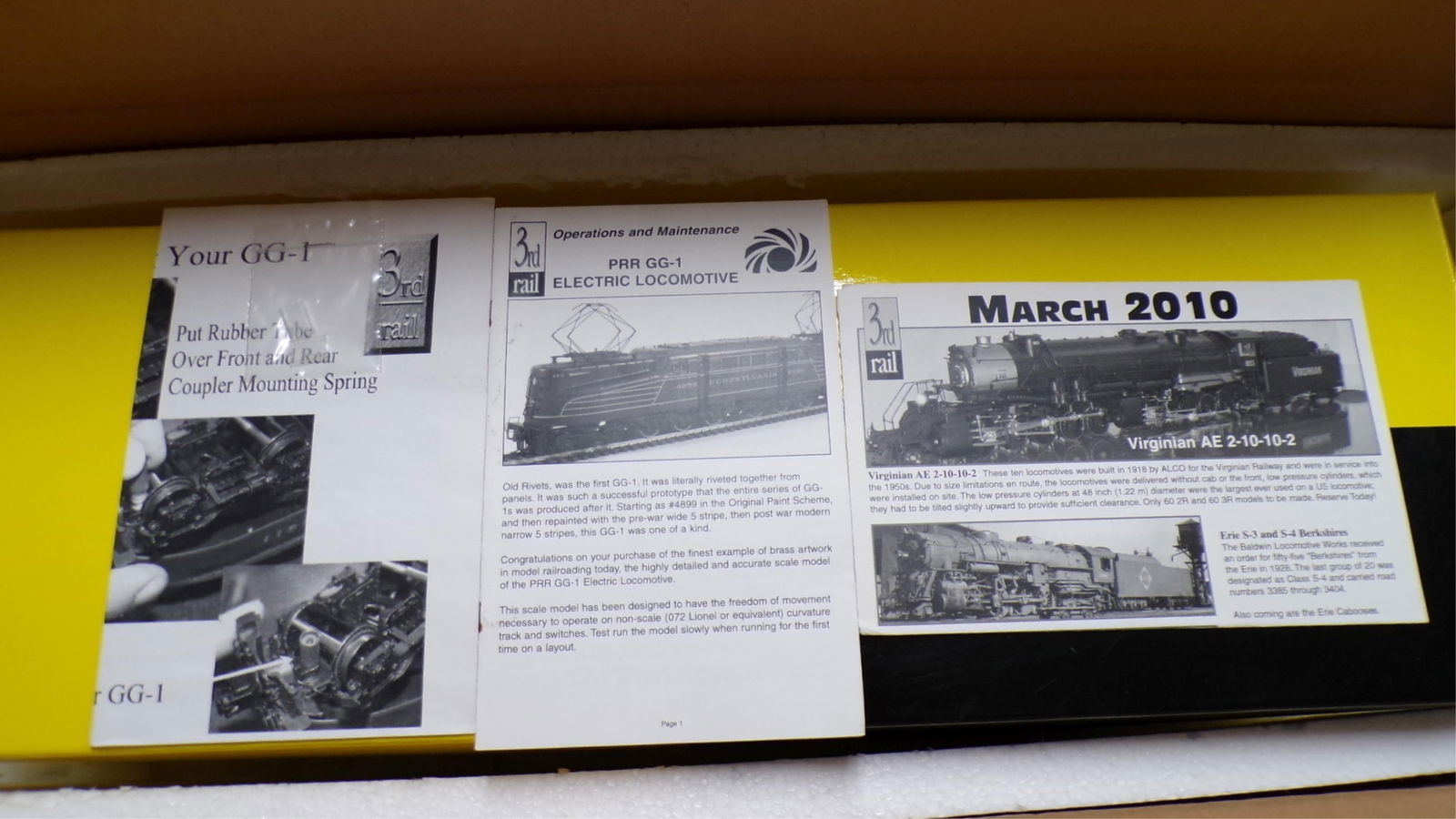 RARE 3RD RAIL PRR G.G.1 BRASS "O" SCALE (1 of 1)