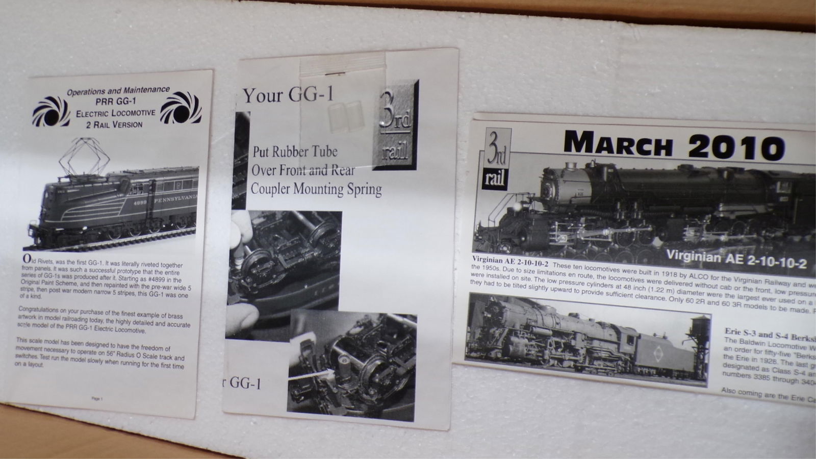 RARE 3RD RAIL PRR G.G.1 BRASS "O" SCALE (1 of 2)