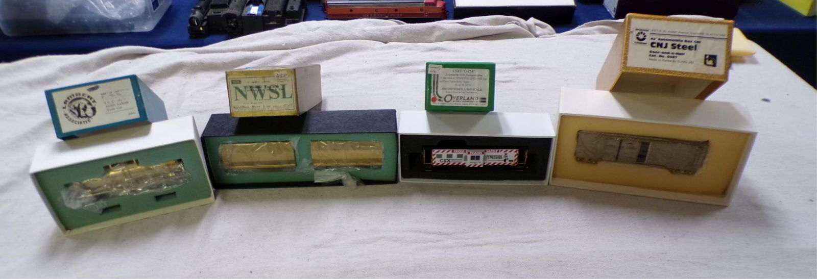 LOT BRASS ROLLING STOCK TO INCLUDE LAMBERT TANK (1 of 5)