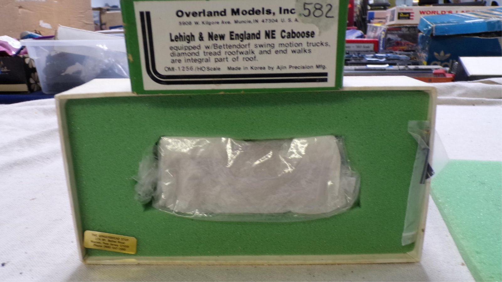 OVERLAND MODELS INC, "HO" BRASS LEHIGH & NEW: ENGLAND NE CABOOSE