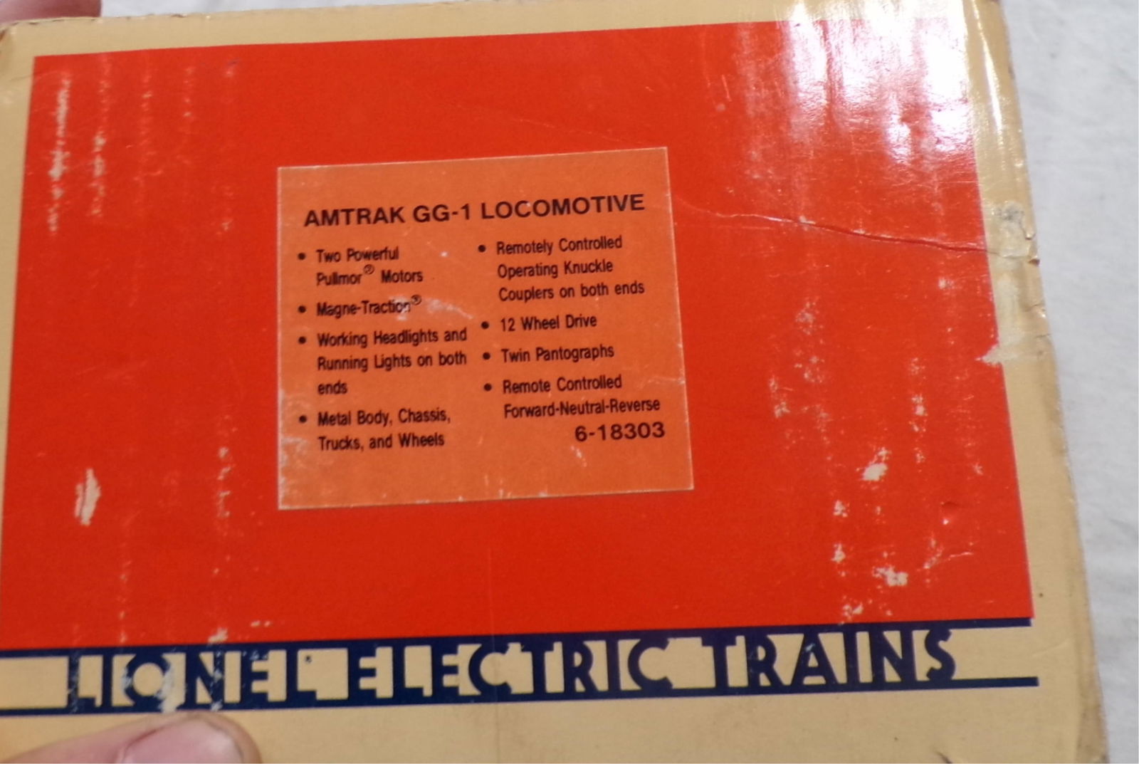 LIONEL AMTRAK GG-1 LOCOMOTIVE "O" SCALE (1 of 2)