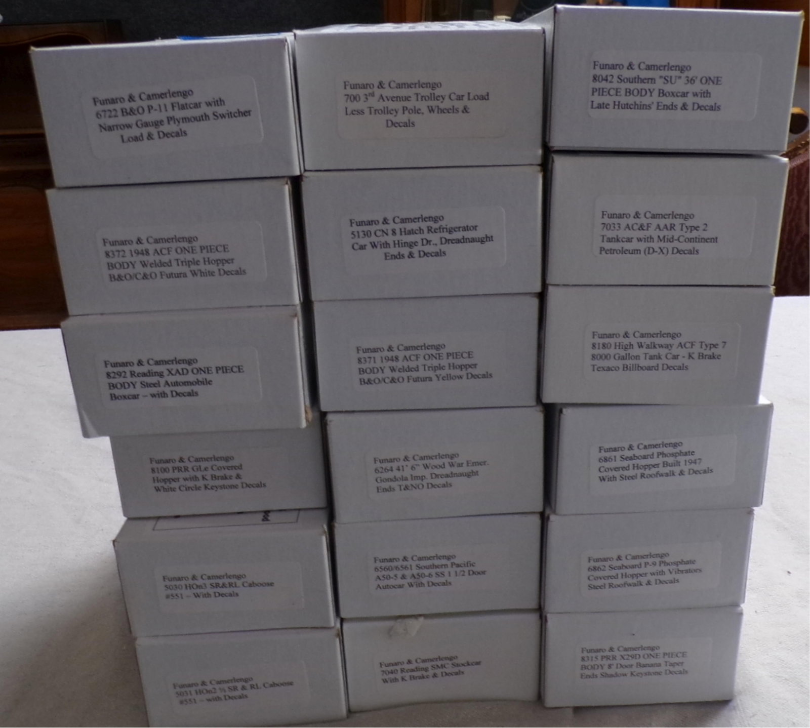 LOT 18 "HO" FUNARO & CAMERLENGO KITS: SEE PHOTOS