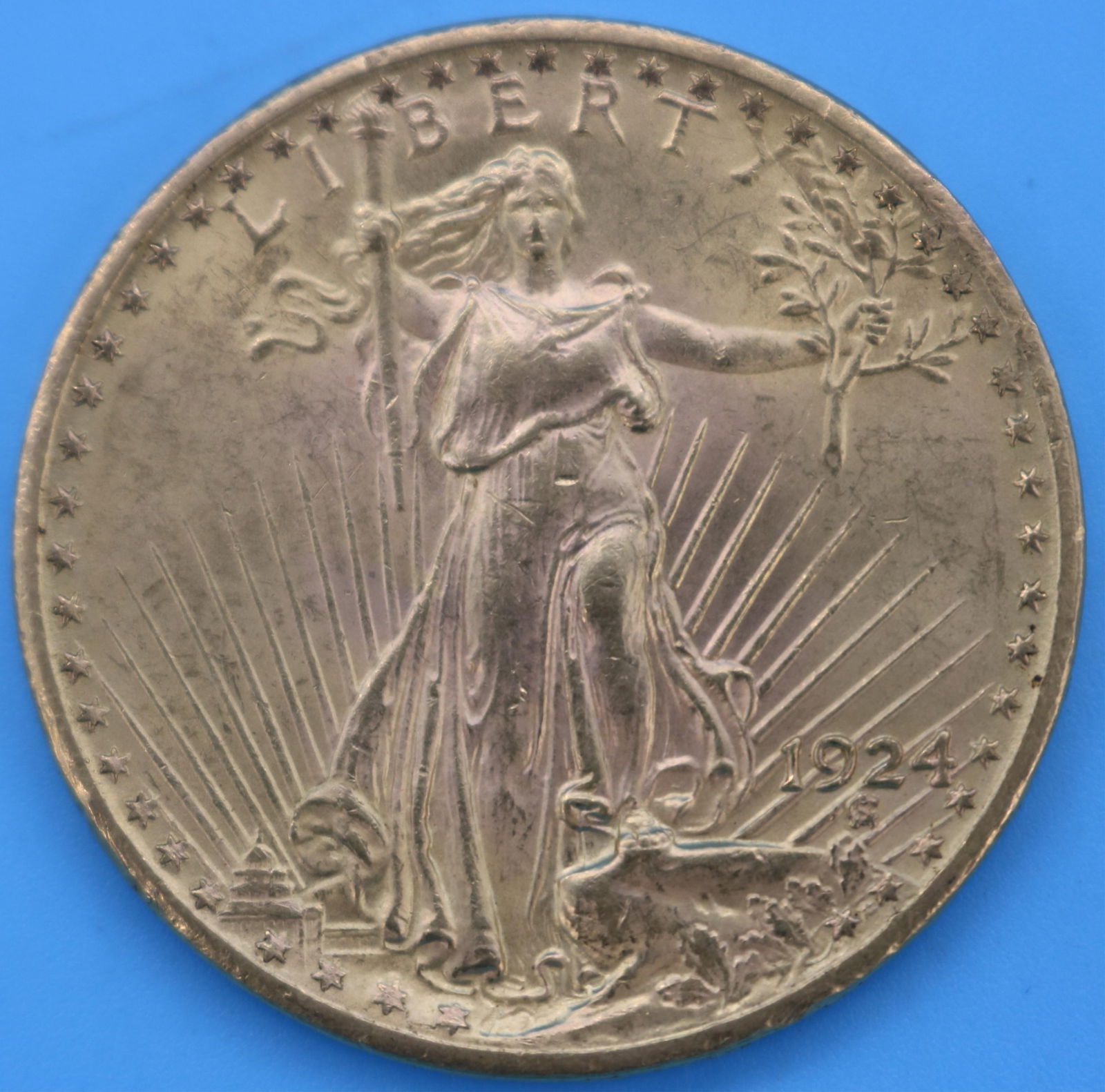 1924 U.S. $20 ST. GAUDENS GOLD COIN AU/UNC, NOT (1 of 3)