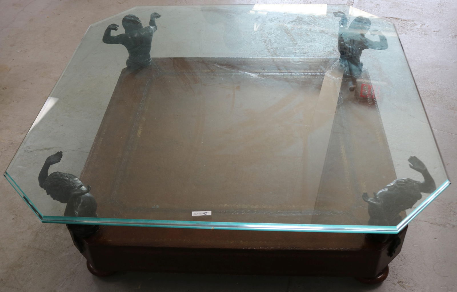 CONTEMPORARY MAITLAND SMITH COFFEE TABLE, GLASS (1 of 3)