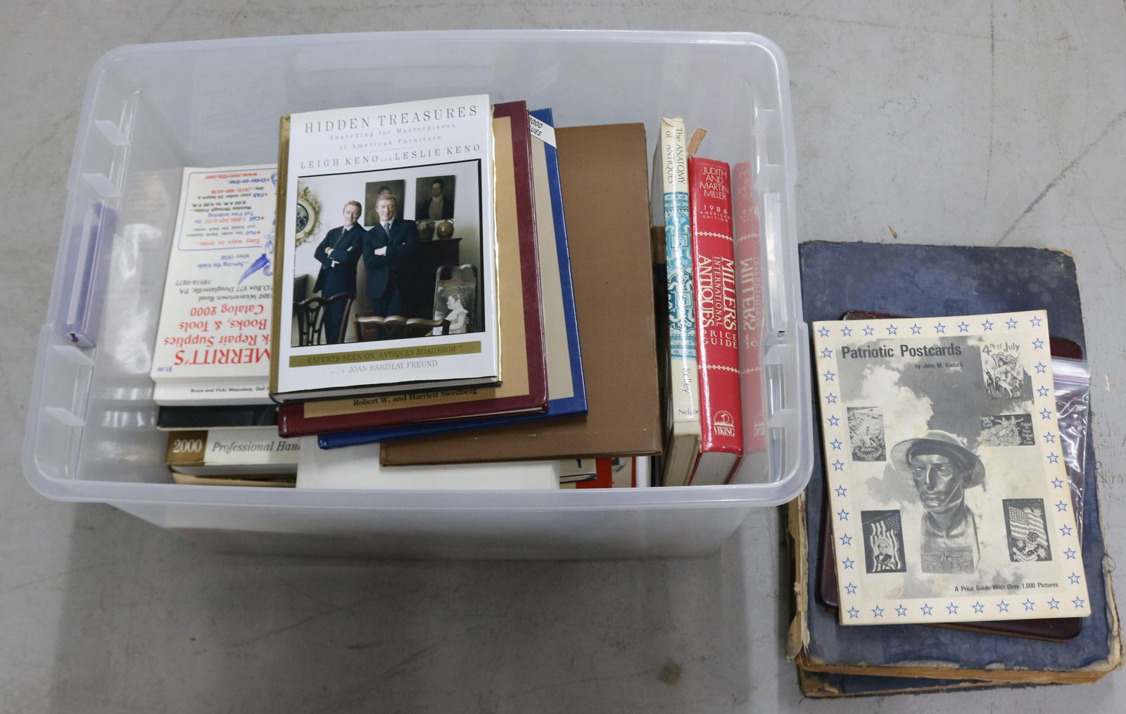 BIN LOT MISC. BOOKS, REFERENCE, SCRAP ETC. (1 of 3)