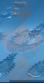 19TH C. PRESSED GLASS SPOON HOLDER, JUMBO