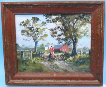 JEREMY RUGGE-PRICE , 20TH C. US/UK OIL ON BOARD,