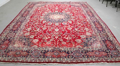 ROOM SIZE ORIENTAL FUG, MASHAD, 9' 9" X 12' 10",