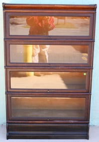 OAK 4 STACK MACY BOOKCASE, ORIGINAL FINISH, 54