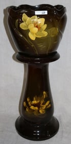 STANDARD GLAZED ART POTTERY JARDINIERE ON