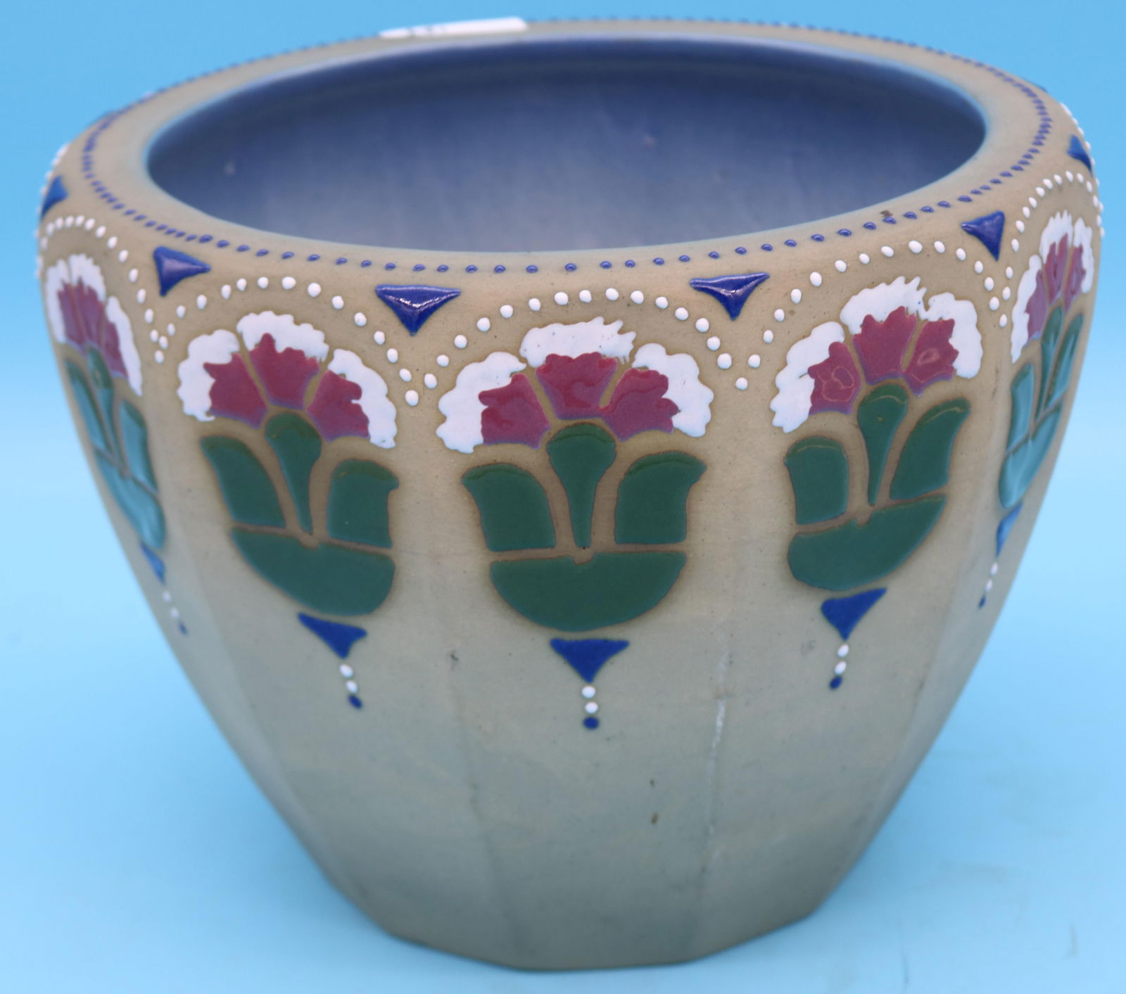 BRUSH/MCCOY FLORA STONE ENAMELED JARDINIERE, 8 (1 of 2)