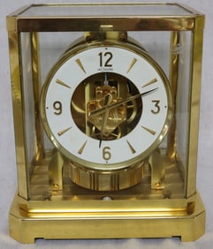 LE COULTRE ATMOS CLOCK ,BRASS CASE, N BOX, GOOD