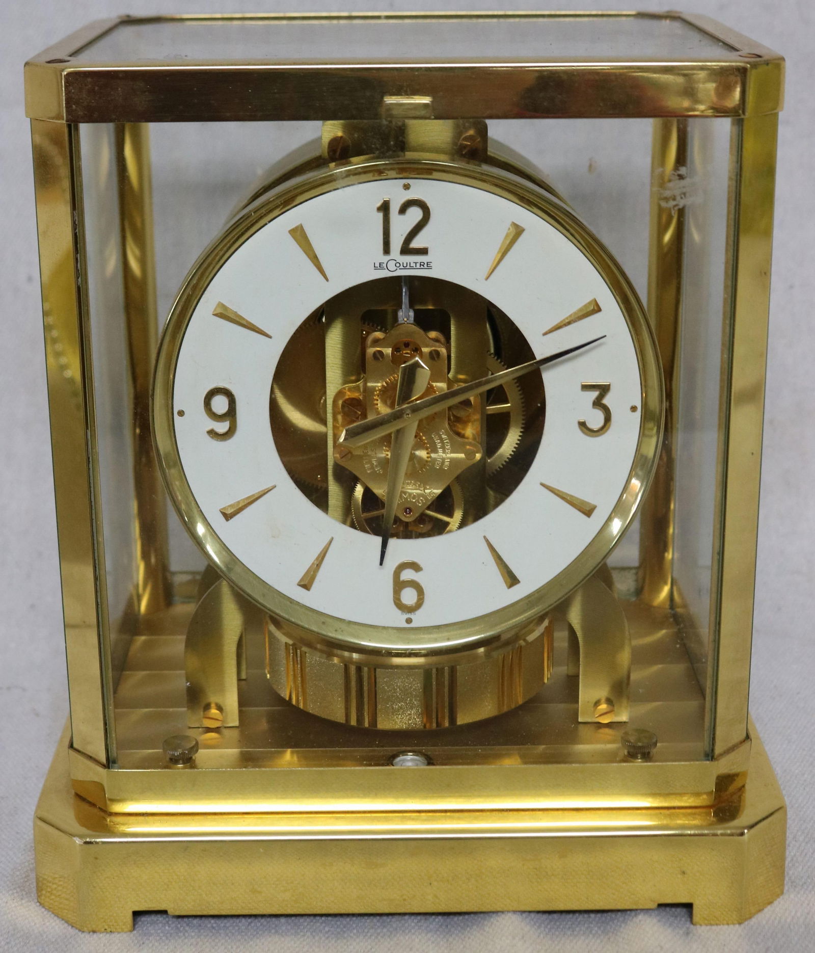 LE COULTRE ATMOS CLOCK ,BRASS CASE, N BOX, GOOD (1 of 3)
