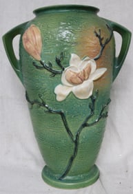 LARGE ROSEVILLE FLOOR VASE, MAGNOLIA, 100-18", NO