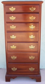CUSTOM CHERRY 7 DRAWER LINGERIE CHEST BY KNOB