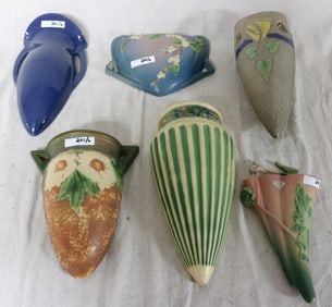 LOT 6 ROSEVILLE WALL POCKETS, DAHL ROSE 8",