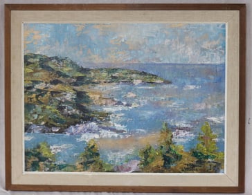 OIL ON MASONITE, SIGNED H. DOWNE, IMPRESSIONISTIC
