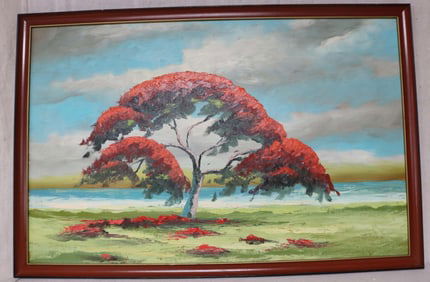 JAMES GIBSON 1938-2017 HIGHWAYMAN PAINTING, ROYAL