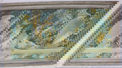 MAXFIELD PARRISH PRINT, "GARDEN OF ALLAH" DATED