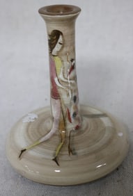 POLIA PILLIN PATTERN VASE, STANDING WOMAN WITH