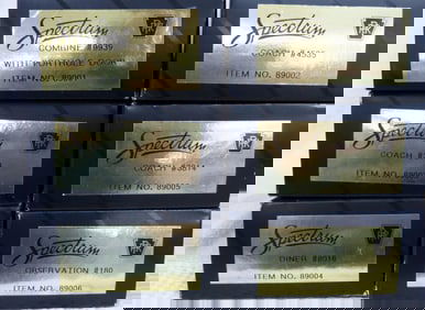 COLLECTION OF HO SPECTRUM DINER-COACH-OBSERVATION