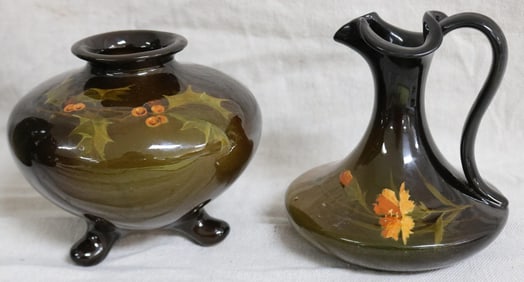2 PCS. WELLER LOUWELSA, BULBOUS FOOTED BOWL WITH