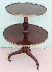 19TH C. HEPPLEWHITE 2 TIER DUMBWAITER,
