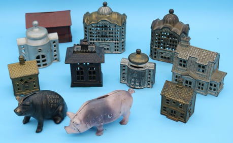COLLECTION OF (11) 19TH & 20TH C. CAST IRON STILL