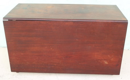 REGENCY MAHOGANY LONG DROP LEAF TABLE, ORIGINAL