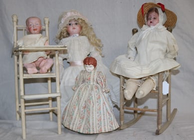 ON 6 DOLLS + DOLL FURNITURE, K STAR R BABY BOY