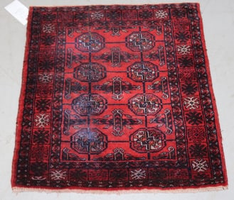 RUG #377, BOKARA MATT, SHOWS WEAR & BLEED, 2' X