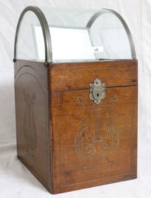 UNUSUAL VICTORIAN REVOLVING PHOTO DISPLAY CASE,