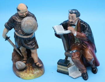 2 ROYAL DAULTON FIGURES, "THE PROFESSOR" 7 1/2" H