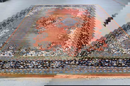 ROOM SIZE ORIENTAL RUG, KERMAN STYLE, 10' 1" X
