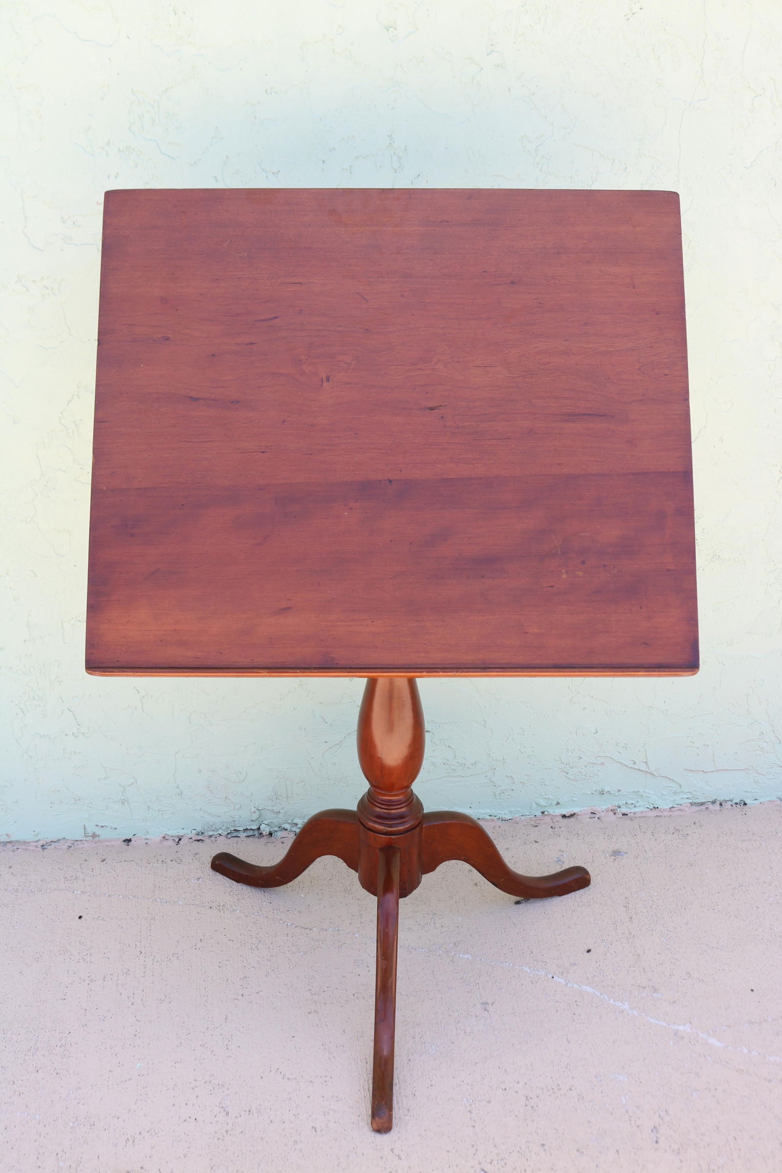 18TH C. TIP TOP READING TABLE, CHERRY, OLD (1 of 2)