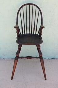 CUSTOM WINDSOR CHILDS CHAIR, MAHOGANY, 20TH C.