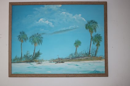 DON W. MAYAO 1940-2012, FLORIDA, OIL ON CANVAS,