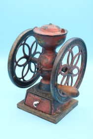 SMALL ENTERPRISE CAST IRON DOUBLE WHEEL COFFEE