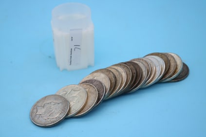 ROLL 20 PEACE SILVER DOLLARS, (4) 1922, (4)